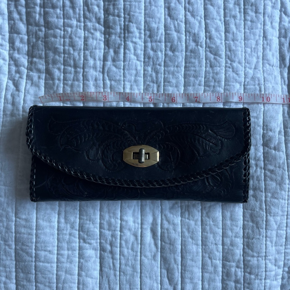 Vintage Black Clutch Wallet
